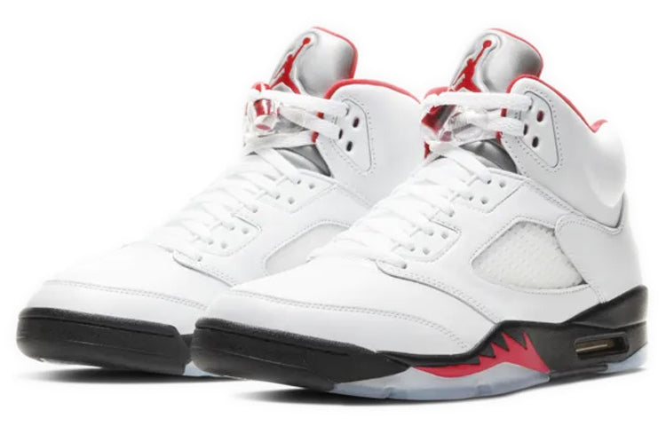 AIR JORDAN 5 RETRO FIRE RED SILVER TONGUE