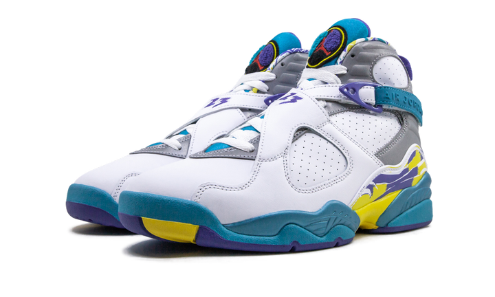 AIR JORDAN 8 RETRO WHITE AQUA WOMENS