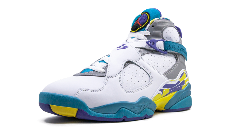 AIR JORDAN 8 RETRO WHITE AQUA WOMENS