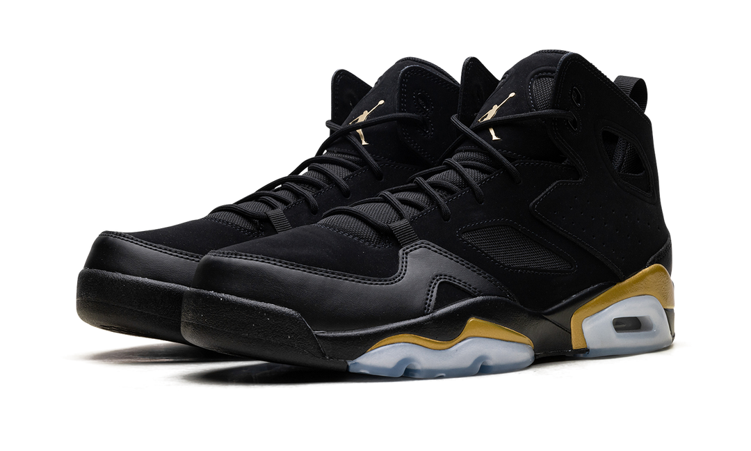 AIR JORDAN FLIGHT CLUB 91 BLACK METALLIC GOLD