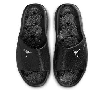 AIR JORDAN FRANCHISE SHOWER SLIDES BLACK WHITE — Stock