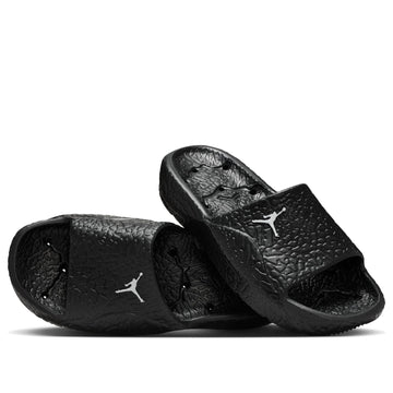 AIR JORDAN FRANCHISE SHOWER SLIDES BLACK WHITE — Stock