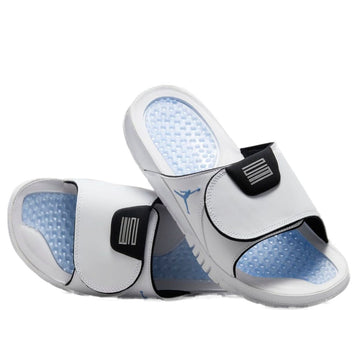 AIR JORDAN HYDRO XI WHITE BLACK LEGEND BLUE — Stock