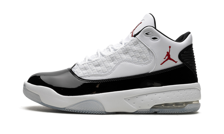 AIR JORDAN MAX AURA 2 WHITE BLACK GYM RED