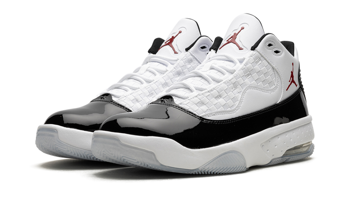 AIR JORDAN MAX AURA 2 WHITE BLACK GYM RED