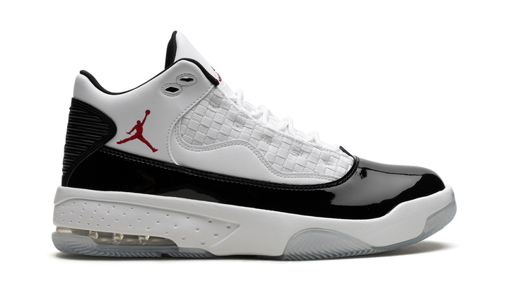 AIR JORDAN MAX AURA 2 WHITE BLACK GYM RED