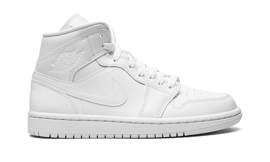 AIR JORDAN MID TRIPLE WHITE (2022) (WOMEN&