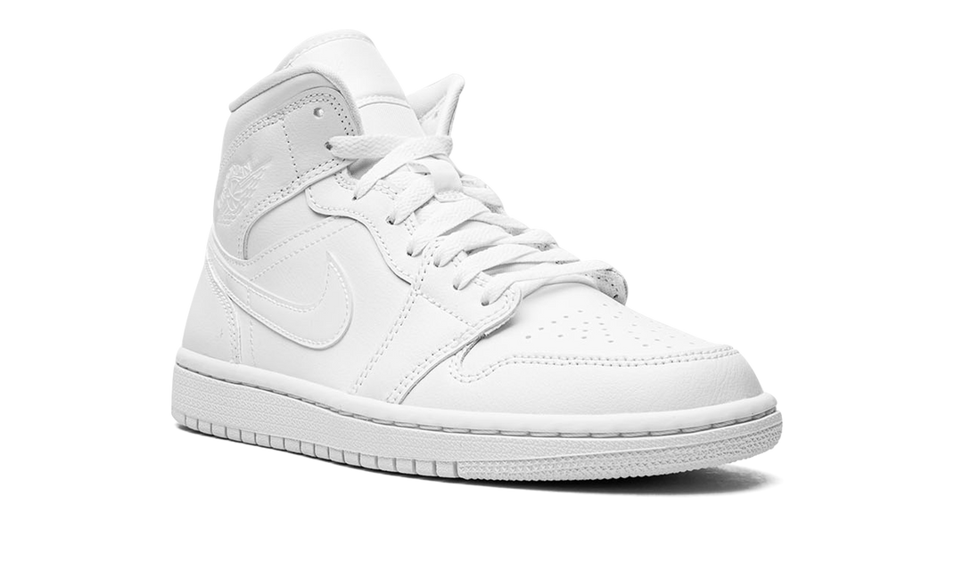 AIR JORDAN MID TRIPLE WHITE (2022) (WOMEN&