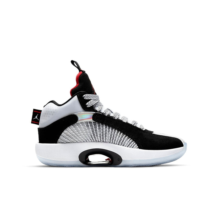 AIR JORDAN XXXV BLACK WHITE CHILE RED GS