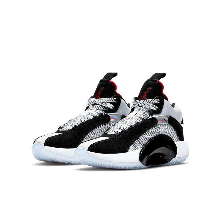 AIR JORDAN XXXV BLACK WHITE CHILE RED GS