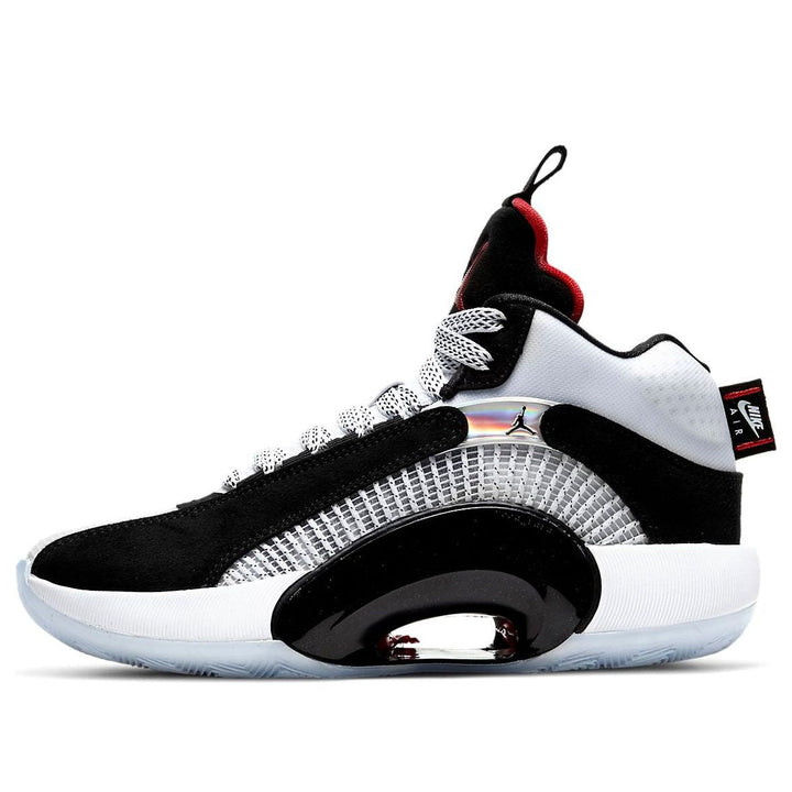 AIR JORDAN XXXV BLACK WHITE CHILE RED GS