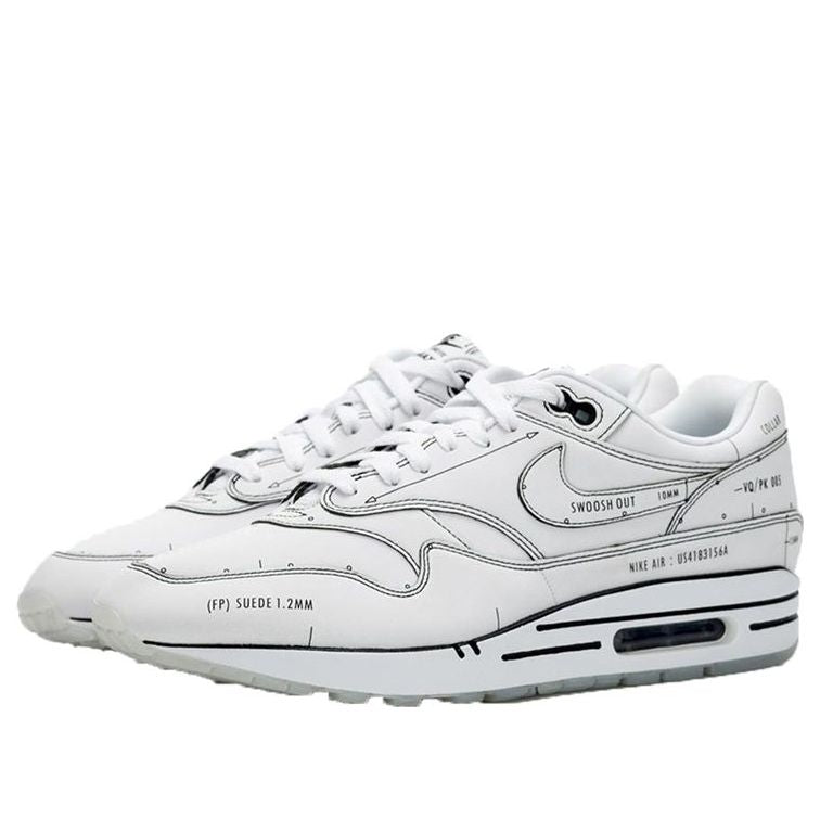 NIKE AIR MAX 1 SKETCH TO SHELF WHITE