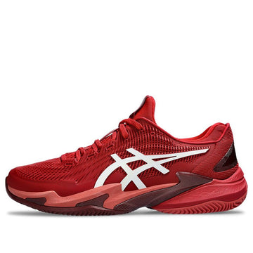 ASICS COURT FF 3 NOVAK CLAY CRANBERRY WHITE — Stock