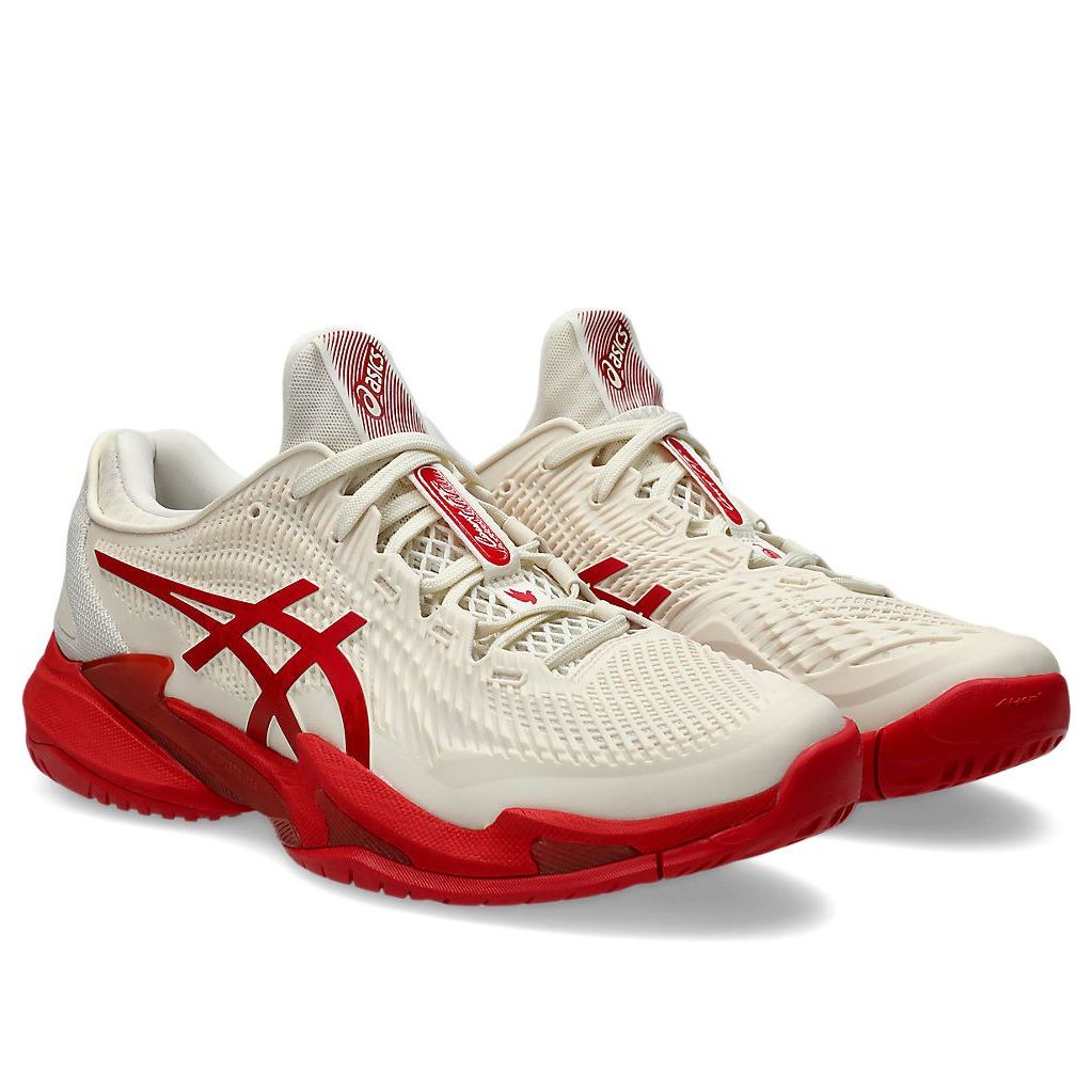 ASICS COURT FF 3 NOVAK CREAM CLASSIC RED