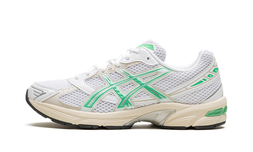 ASICS GEL-1130 WHITE MALACHITE GREEN OFF WHITE MIDSOLE WOMENS — Stock #1