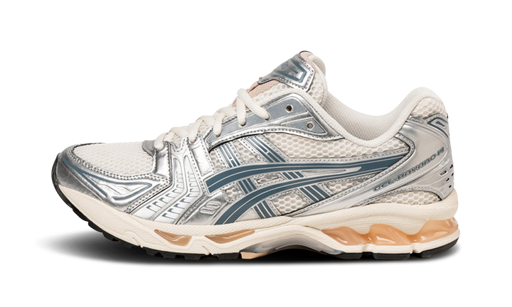 ASICS GEL-KAYANO 14 BIRCH PURE SILVER TEAL GOLD