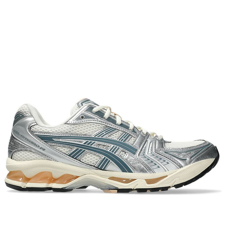 ASICS GEL-KAYANO 14 BIRCH PURE SILVER TEAL GOLD