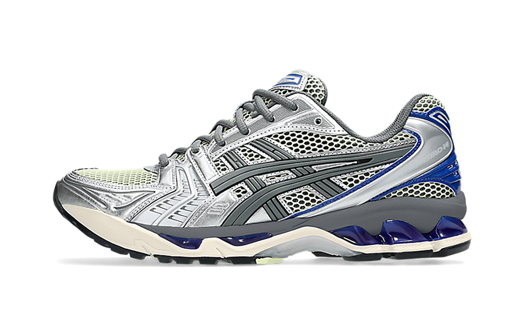ASICS GEL-KAYANO 14 SOFT YELLOW ASICS BLUE