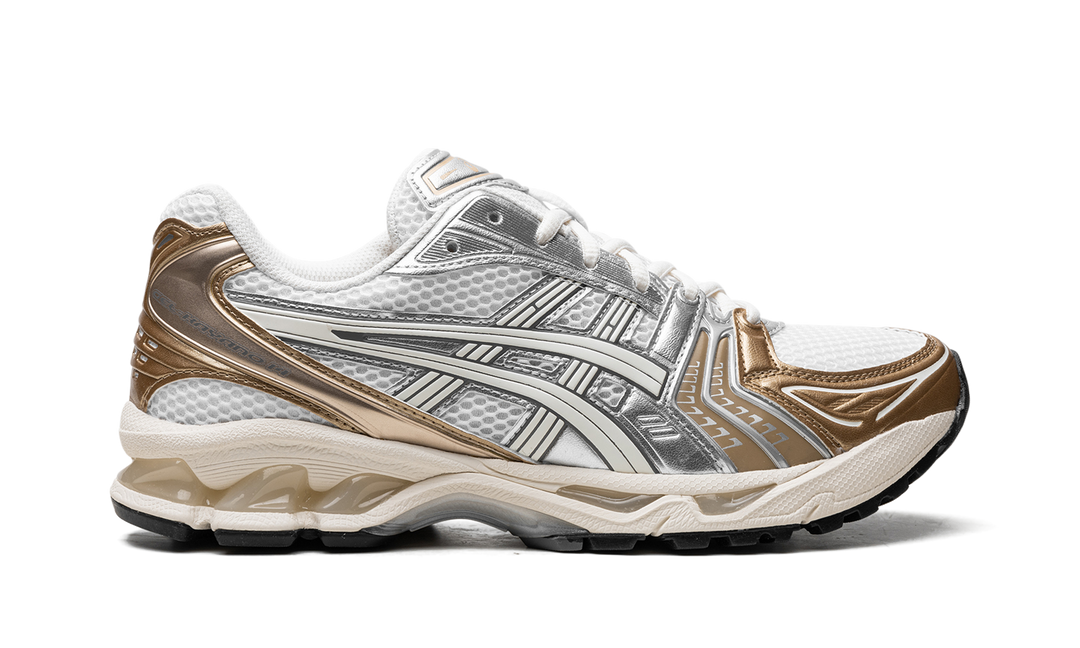 ASICS GEL-KAYANO 14 WHITE CREAM GOLD WOMENS