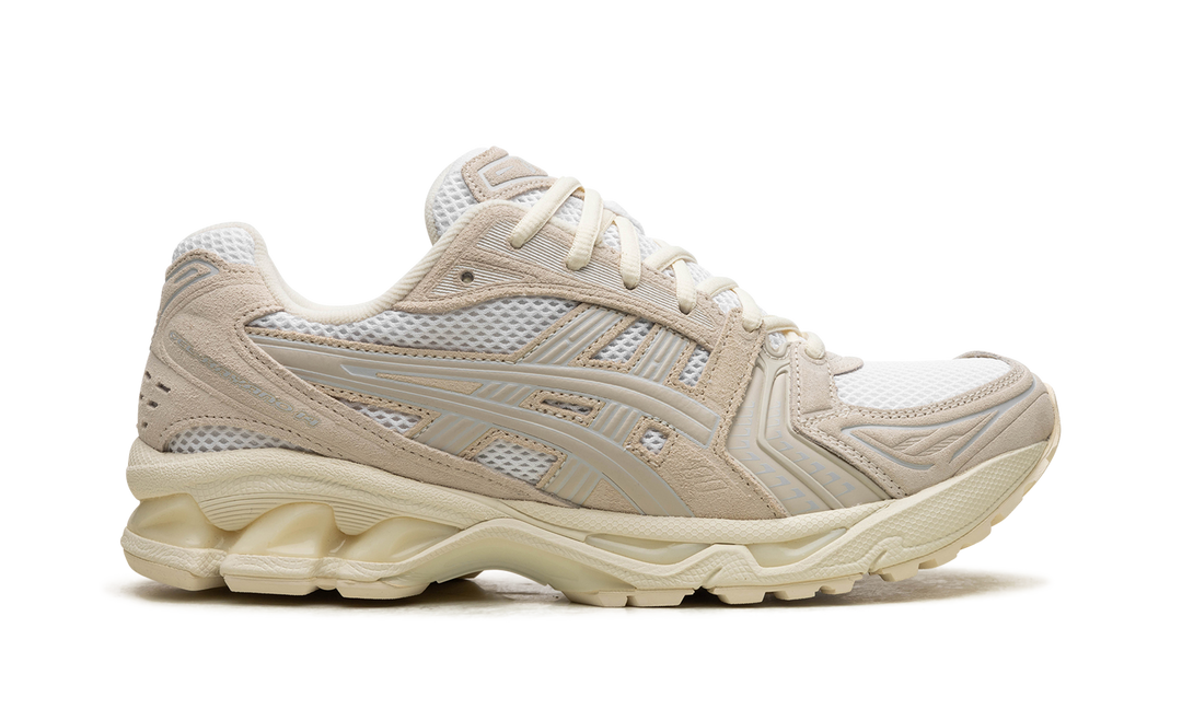 ASICS GEL-KAYANO 14 WHITE SMOKE GREY WOMENS