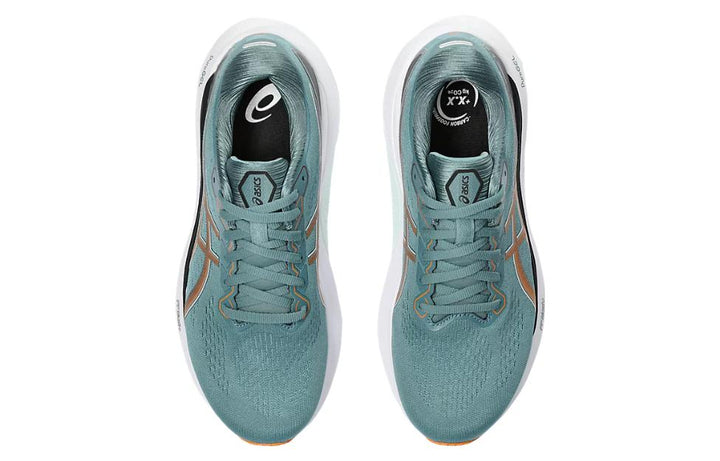 ASICS GEL-KAYANO 30 FOGGY TEAL BRIGHT ORANGE
