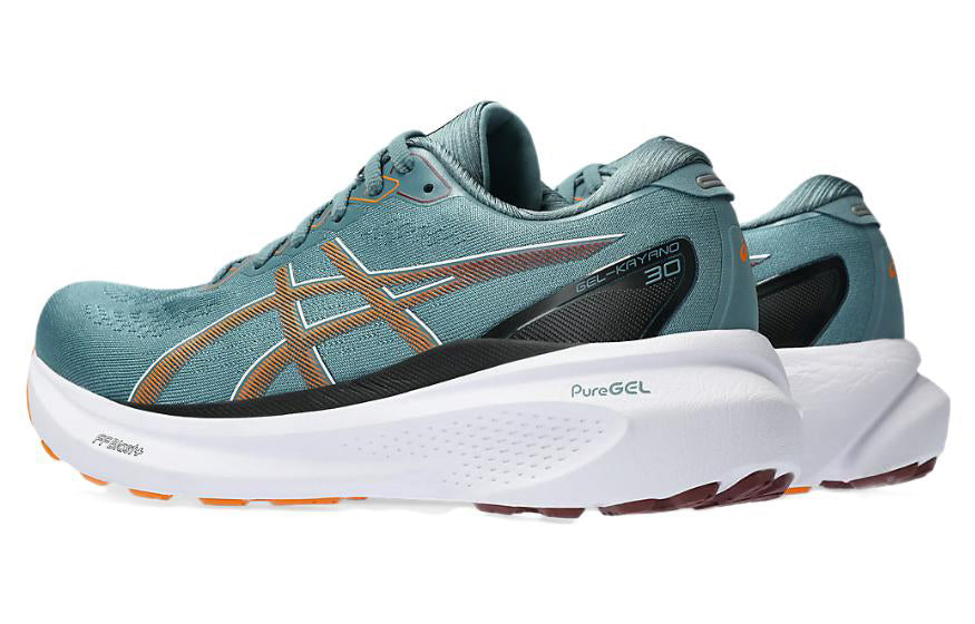 ASICS GEL-KAYANO 30 FOGGY TEAL BRIGHT ORANGE