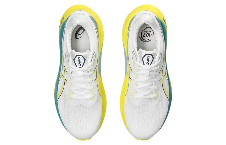 ASICS GEL-KAYANO 30 WHITE BRIGHT YELLOW