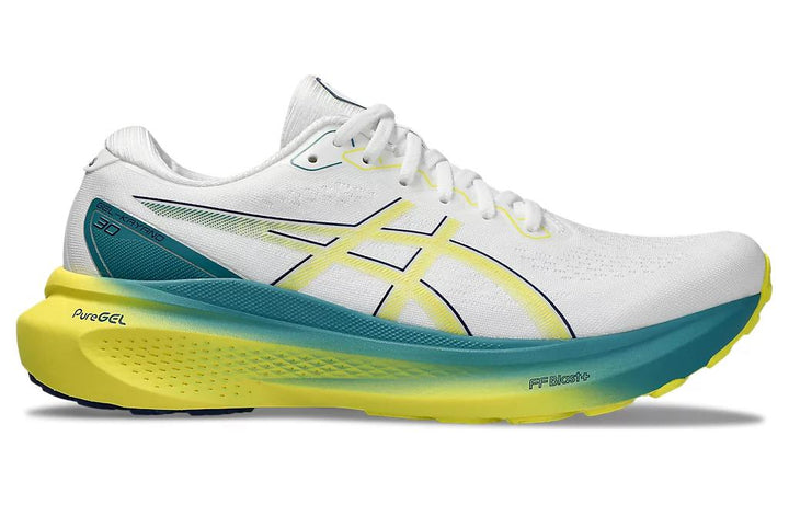 ASICS GEL-KAYANO 30 WHITE BRIGHT YELLOW