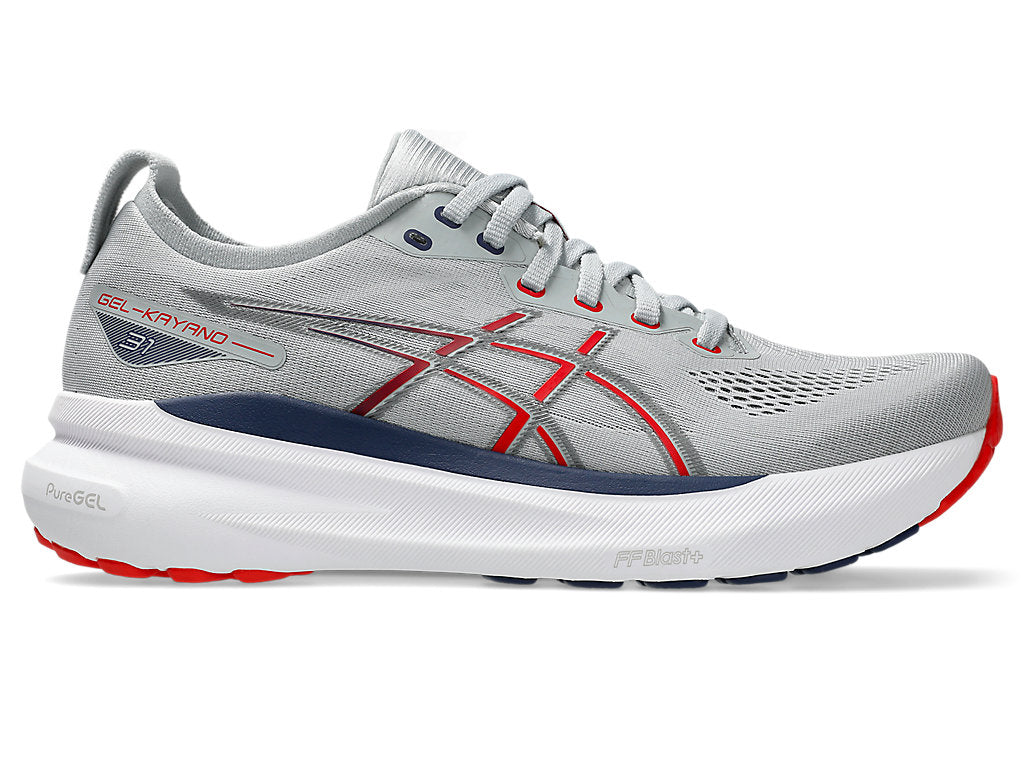 ASICS GEL-KAYANO 31 PIEDMONT GREY FIERY RED