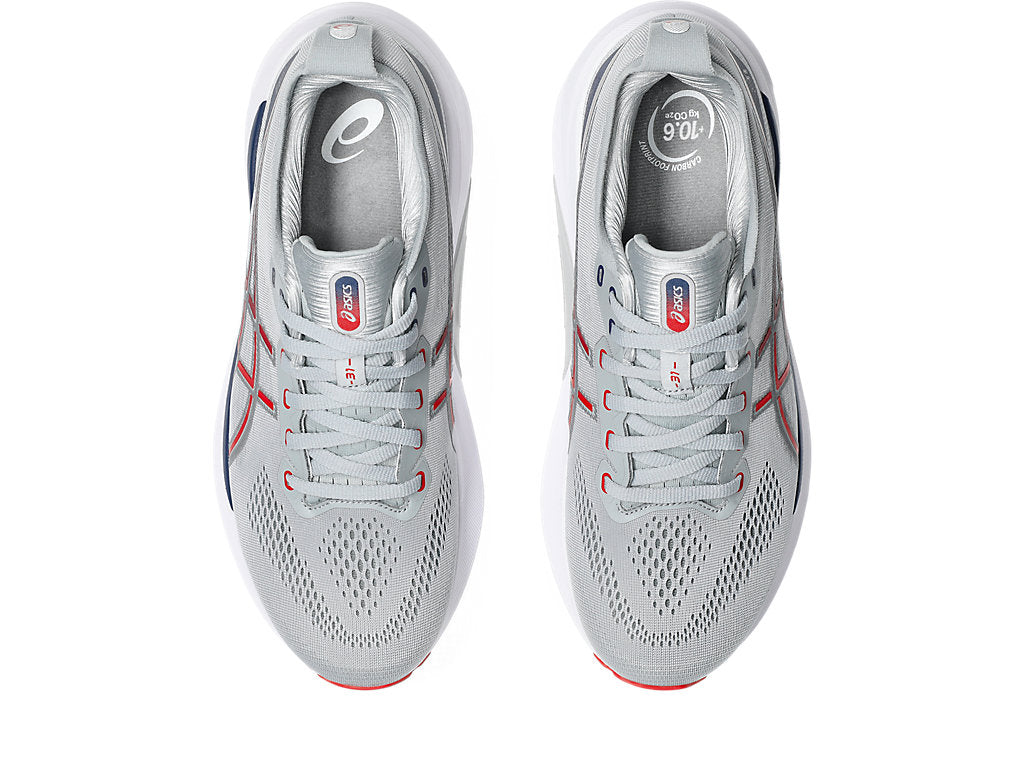 ASICS GEL-KAYANO 31 PIEDMONT GREY FIERY RED