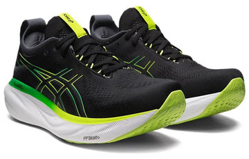 ASICS GEL-NIMBUS 25 BLACK LIME ZEST — Stock
