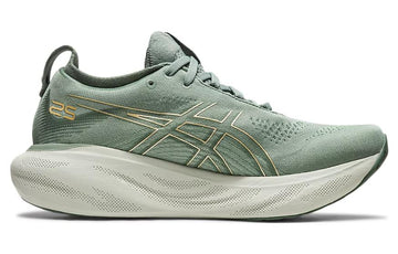 ASICS GEL-NIMBUS 25 SLATE GREY CHAMPAGNE WOMENS — Stock