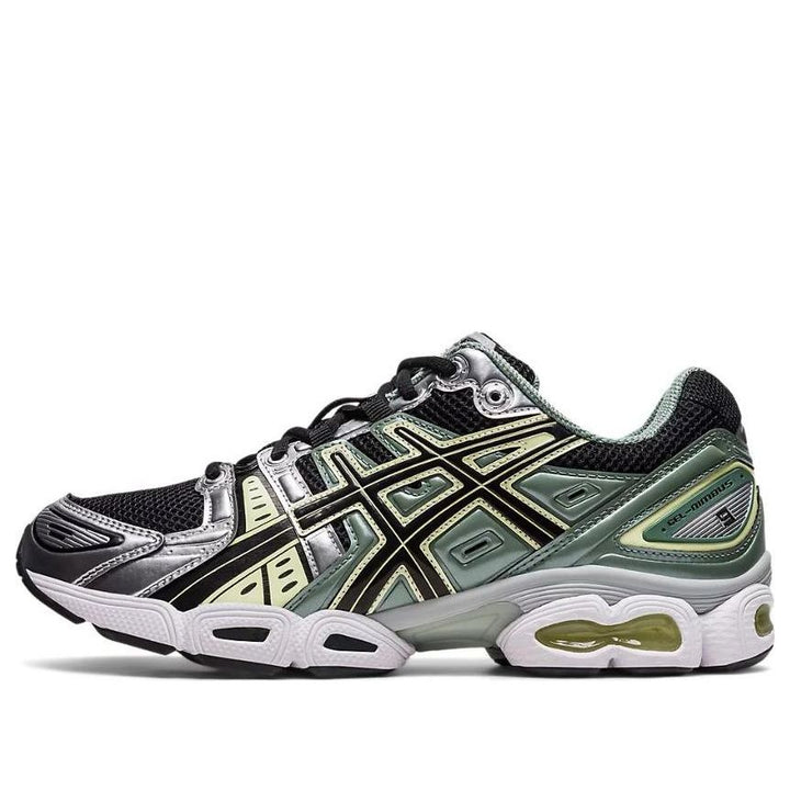 ASICS GEL-NIMBUS 9 BLACK GREEN YELLOW SILVER