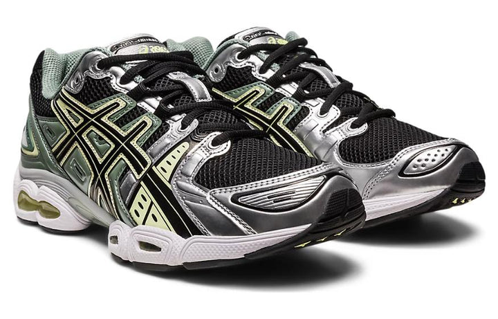 ASICS GEL-NIMBUS 9 BLACK GREEN YELLOW SILVER