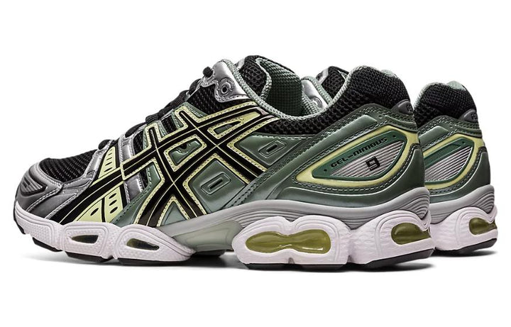 ASICS GEL-NIMBUS 9 BLACK GREEN YELLOW SILVER