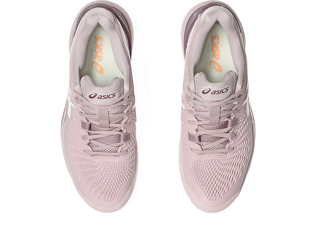 ASICS GEL-RESOLUTION 9 WATERSHED ROSE WHITE WOMENS