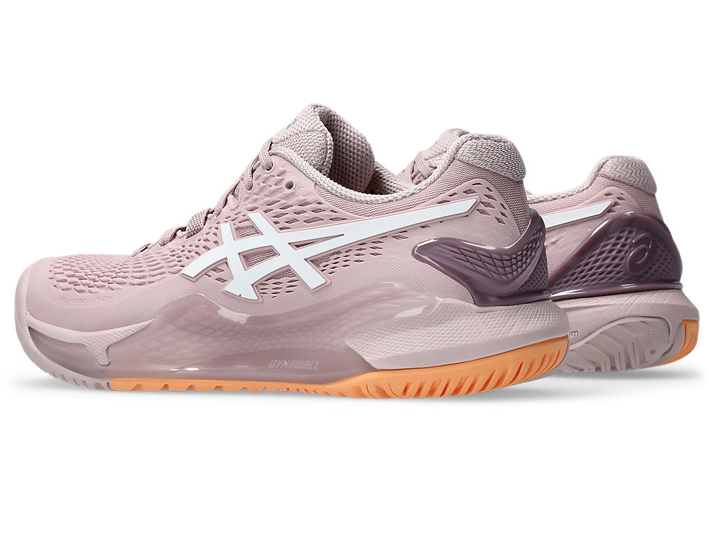 ASICS GEL-RESOLUTION 9 WATERSHED ROSE WHITE WOMENS
