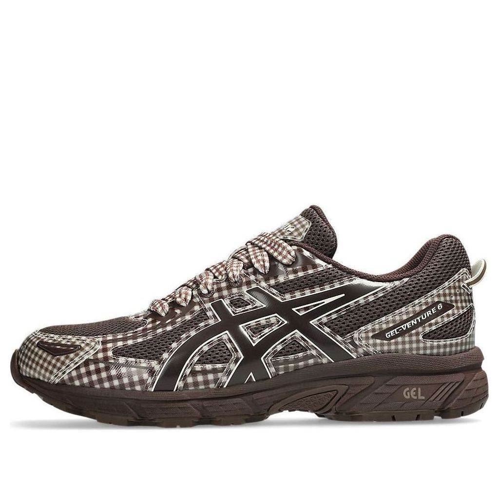 ASICS GEL-VENTURE 6 STORY MFG. REDDISH BROWN GINGHAM