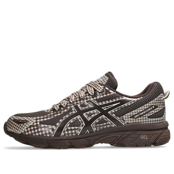 ASICS GEL-VENTURE 6 STORY MFG. REDDISH BROWN GINGHAM