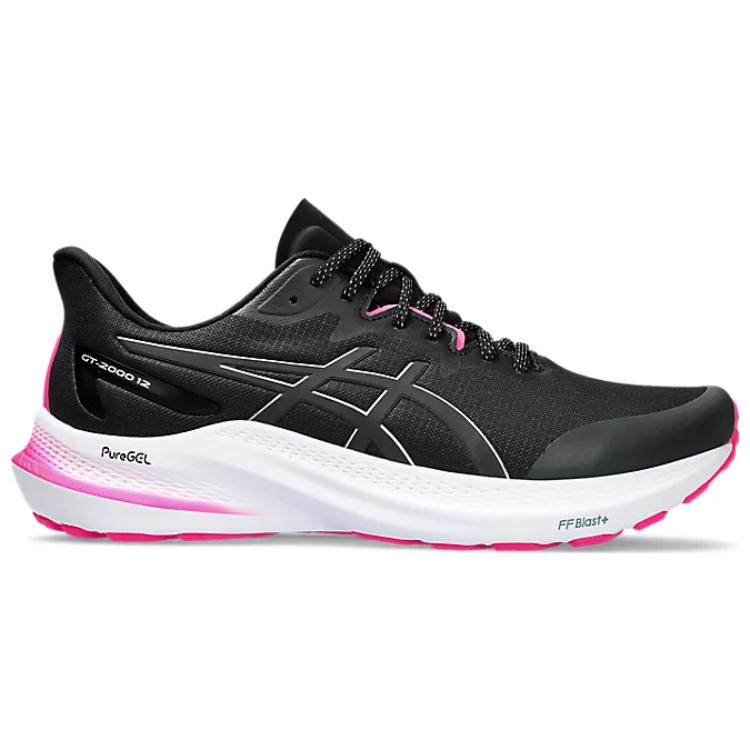 ASICS GT-2000 12 LITE-SHOW BLACK PURE SILVER