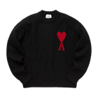 AMI SWEATER 'BLACK/RED'