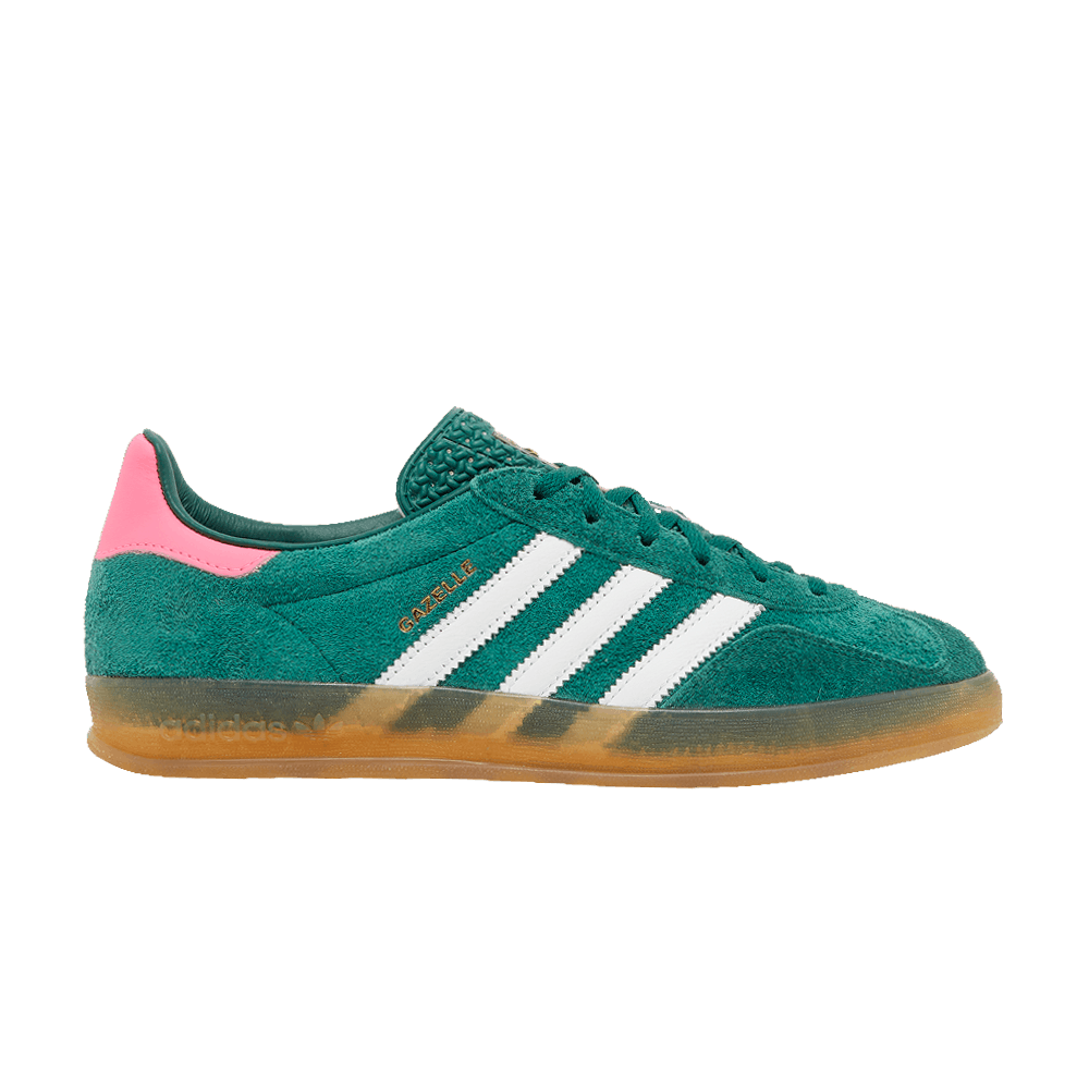 ADIDAS GAZELLE INDOOR COLLEGIATE GREEN LUCID PINK (WOMEN&