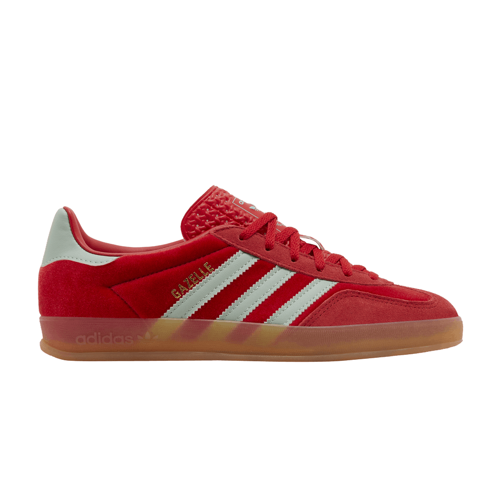 ADIDAS GAZELLE INDOOR BETTER SCARLET HAZY GREEN (WOMEN&