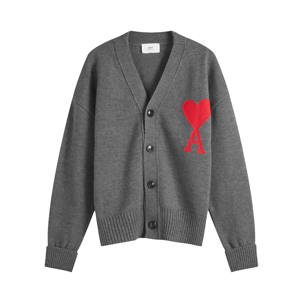 AMI LARGE A HEART CARDIGAN &