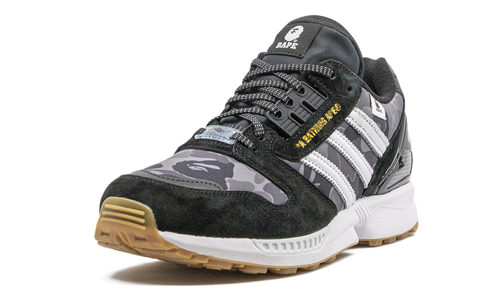 BAPE X UNDEFEATED X ADIDAS ZX 8000 BLACK GUM