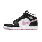 AIR JORDAN 1 MID GS 'WHITE LIGHT ARCTIC PINK'