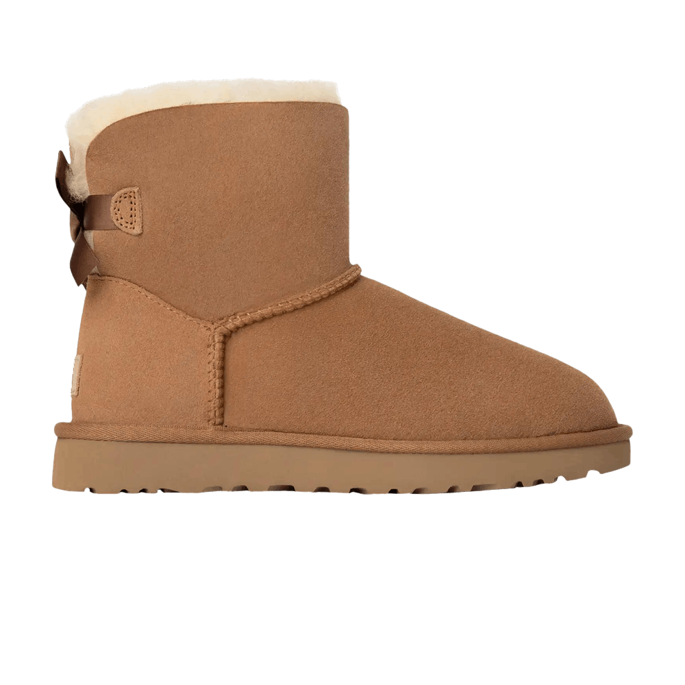UGG MINI BAILEY BOW II CHESTNUT (WOMEN&