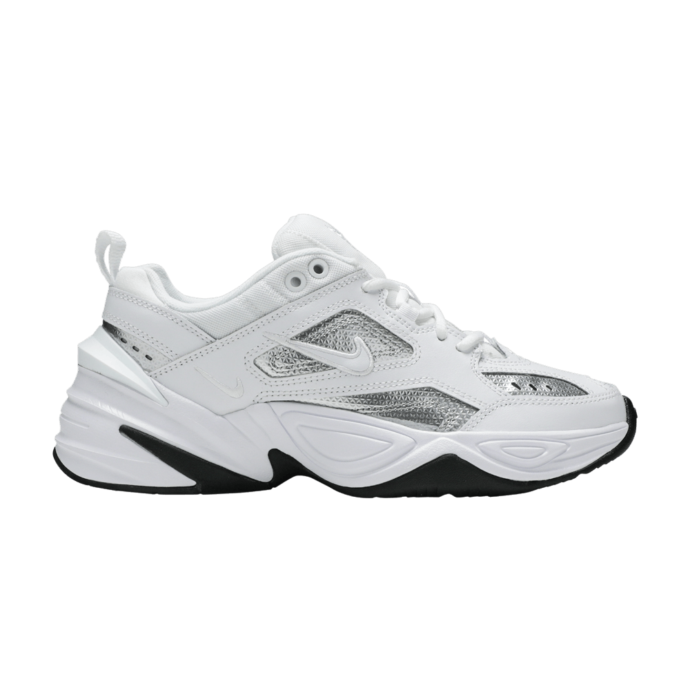 NIKE M2K TEKNO WHITE METALLIC SILVER BLACK (WOMEN&