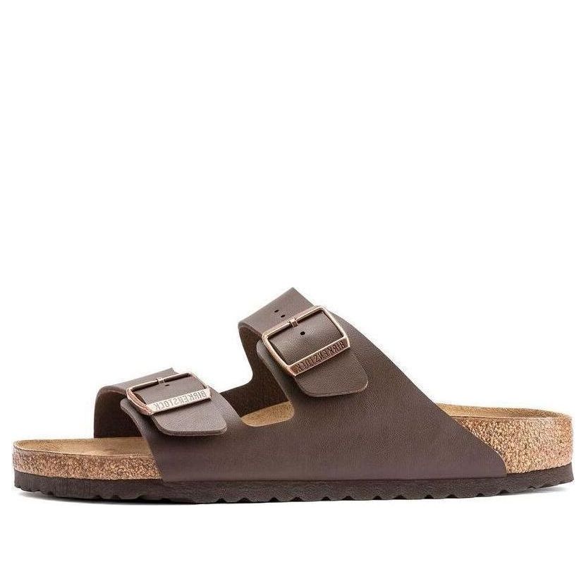 BIRKENSTOCK ARIZONA BIRKO-FLOR DARK BROWN (WOMEN&
