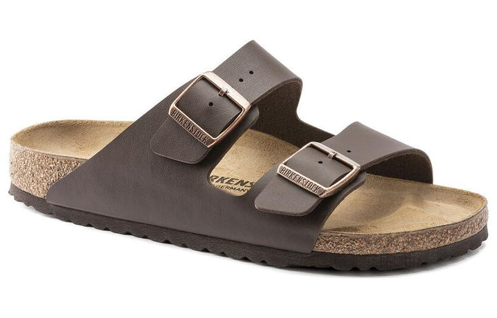 BIRKENSTOCK ARIZONA BIRKO-FLOR DARK BROWN (WOMEN&